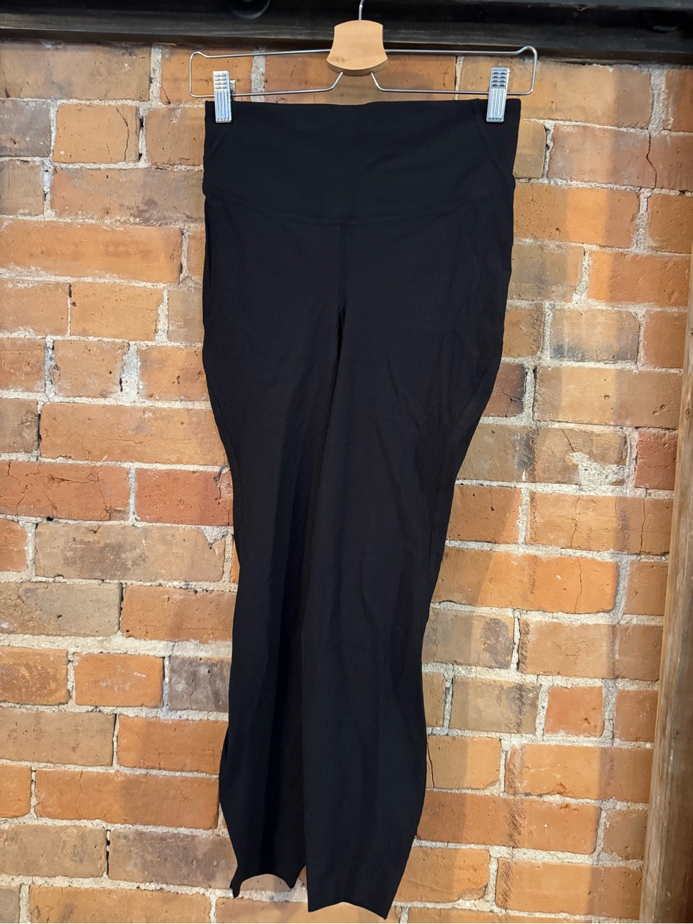 lululemon athletica Black Ribbed High-Rise base pace Leggings